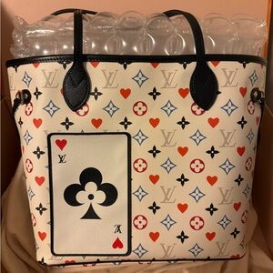 Complete Set! Louis Vuitton Game On Monogram Neverfull MM with Pouch and Dustbag